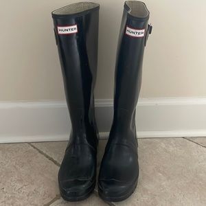 Tall Navy Hunter Boots